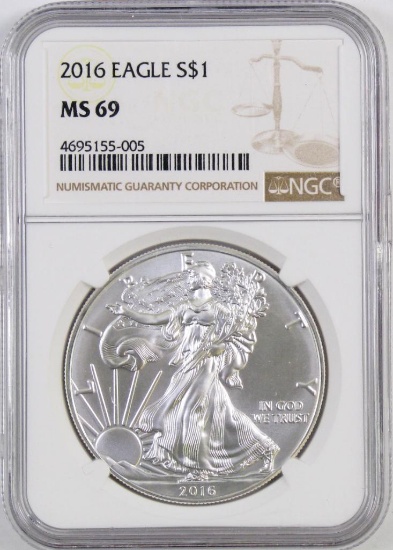 2016 P American Silver Eagle (NGC) MS69.