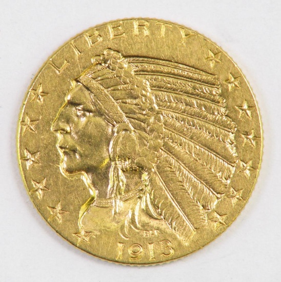 1913 P $5.00 Indian Gold.