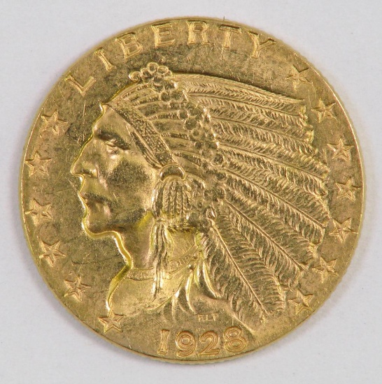 1928 P $2.50 Indian Gold.