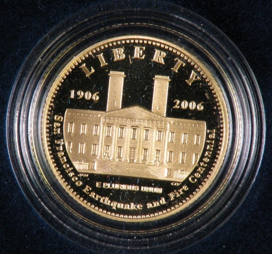 2006 S San Francisco Old Mint $5.00 Commemorative Gold Proof.