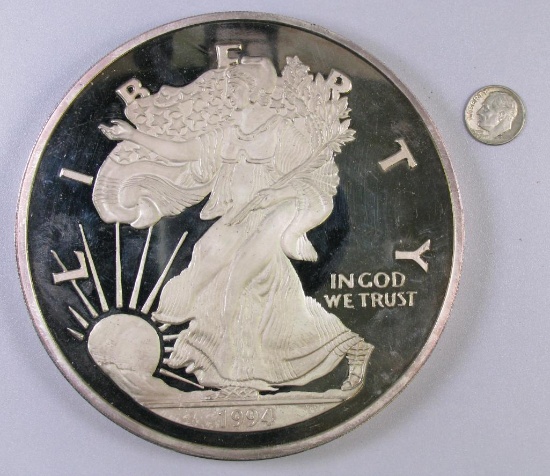 The Washinton Mint 1994 Silver Eagle Five Pounds .999 Fine Silver Round.