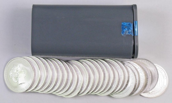 Lot of (25) 2015 Australia 50 Cents Battle Of The Coral Sea Half Ounce .999 Silver.