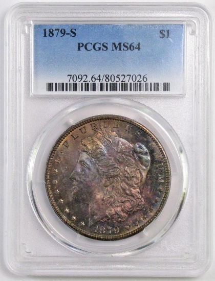 1879 S Morgan Silver Dollar (PCGS) MS64 Rev of 79.