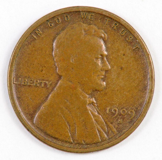 1909 S V.D.B. Lincoln Wheat Cent.