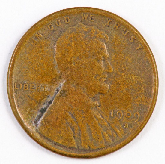 1909 S V.D.B. Lincoln Wheat Cent.