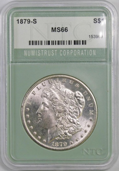 1879 S Morgan Silver Dollar (NTC) MS66 Rev of 79.