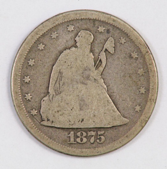 1875 S Twenty Cent Piece.