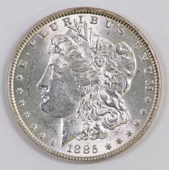 1885 P Morgan Silver Dollar.