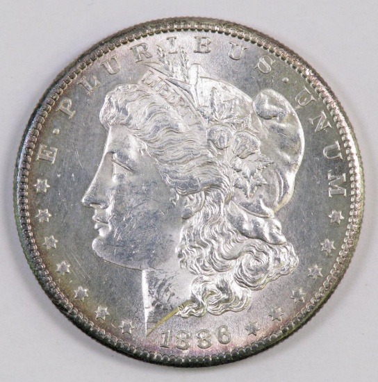1886 S Morgan Silver Dollar.