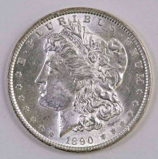 1890 P Morgan Silver Dollar.