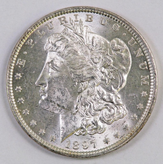 1897 P Morgan Silver Dollar.