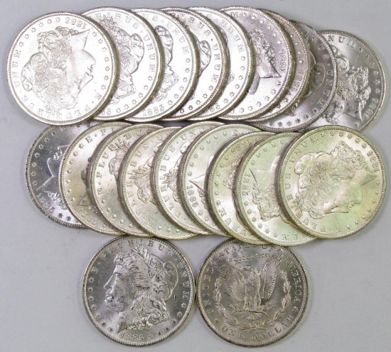 Lot of (20) 1885 O Morgan Silver Dollars.
