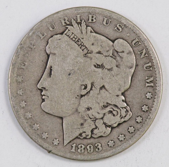 1893 CC Morgan Silver Dollar.