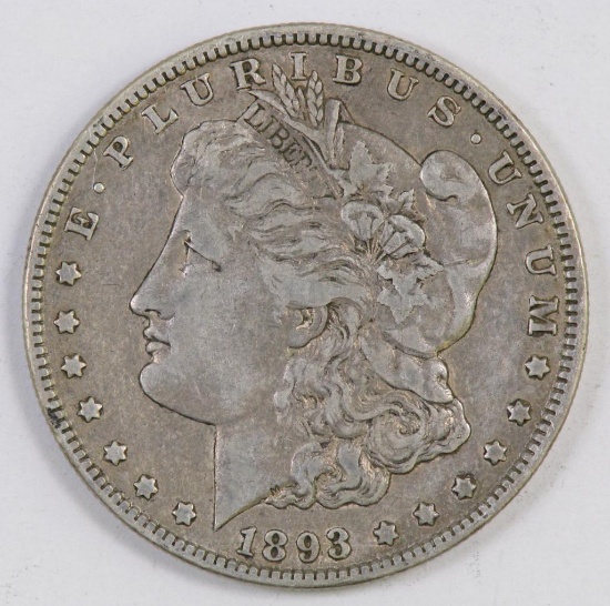 1893 O Morgan Silver Dollar.