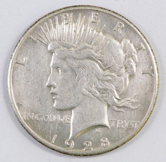 1928 P Peace Silver Dollar.
