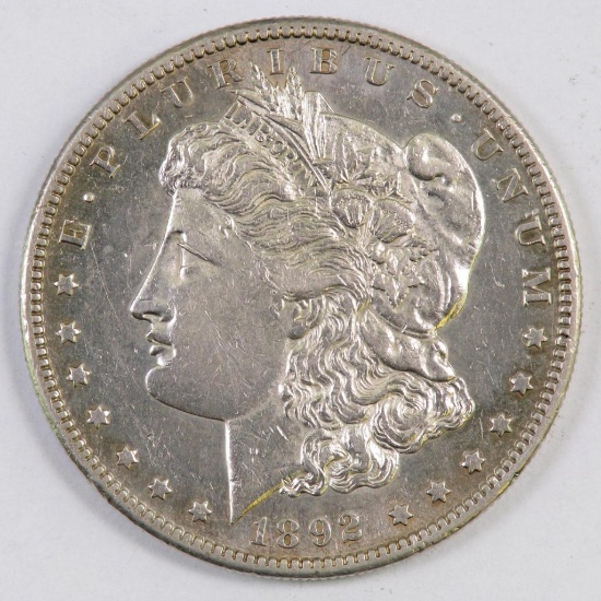 1892 S Morgan Silver Dollar.