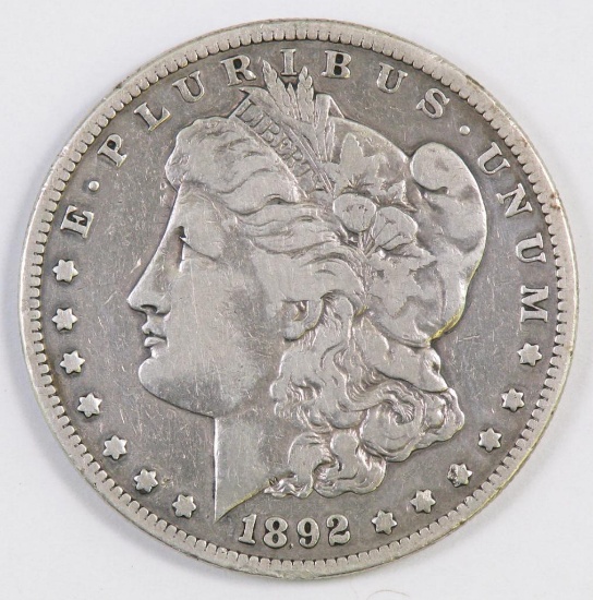 1892 S Morgan Silver Dollar.