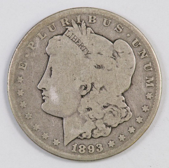 1893 CC Morgan Silver Dollar.