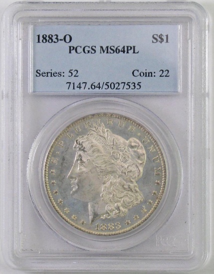 1883 O Morgan Silver Dollar (PCGS) MS64PL.