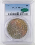 1887 P Morgan Silver Dollar (PCGS) MS65 CAC.