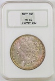 1889 P Morgan Silver Dollar (NGC) MS65.