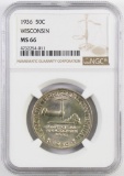 1936 Wisconsin Commemorative Silver Half Dollar (NGC) MS66.