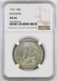 1937 Roanoke Commemorative Silver Half Dollar (NGC) MS66.
