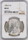 1900 O Morgan Silver Dollar (NGC) MS65.