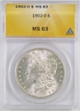 1902 O Morgan Silver Dollar (ANACS) MS63