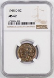 1935 D Buffalo Nickel (NGC) MS62.