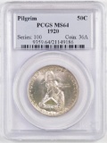 1920 Pilgrim Commemorative Silver Half Dollar (PCGS) MS64.