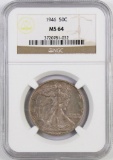 1946 P Walking Liberty Silver Half Dollar (NGC) MS64.