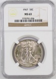 1947 P Walking Liberty Silver Half Dollar (NGC) MS63.