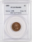 1893 Indian Head Cent (PCGS) PR64RB.