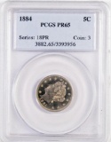 1884 Liberty Nickel (PCGS) PR65.