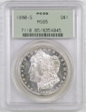 1880 S Morgan Silver Dollar (PCGS) MS65.