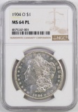 1904 O Morgan Silver Dollar (NGC) MS64PL