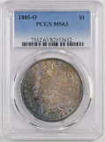 1885 O Morgan Silver Dollar (PCGS) MS63.