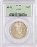 1936 York Commemorative Silver Half Dollar (PCGS) MS65.