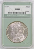 1887 P Morgan Silver Dollar (NTC) MS65.