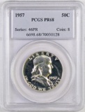 1957 Franklin Silver Half Dollar (PCGS) PR68.