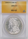1882 S Morgan Silver Dollar (ANACS) MS62.