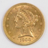 1900 P $5.00 Liberty Gold.