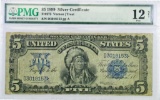 1899 $5 Silver Certificate (Chief Oncpapa) Note (PMG) Fine 12.