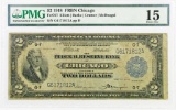 1918 $2 Federal Reserve (Battleship) Note (PMG) Choice Fine 15.