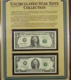 Uncirculated Star Note Collection, $1, $2, $5, $10 & $20.