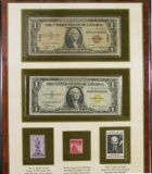 World War II Emergency Issue One Dollar Silver Certificates.