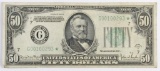 1934-D $50 Federal Reserve Star Note.