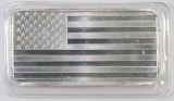 Silver Towne American Flag .999 Fine Silver 10oz. Ingot.