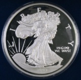 The Washington Mint 1993 Silver Eagle One Half Pound .999 Fine Silver Round.